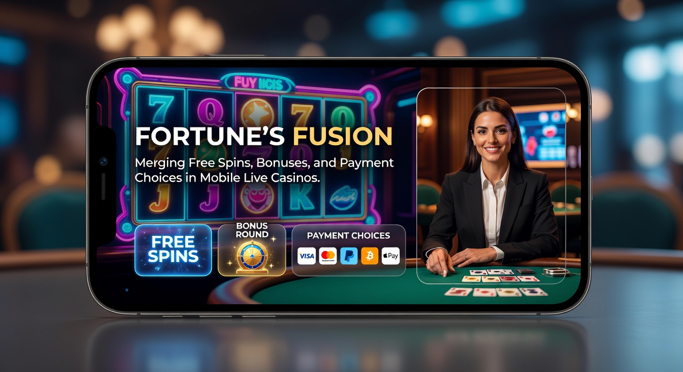 Close-up of a smartphone interface showing a live baccarat table with popping bonus notifications, free spin counters, and selectable payment icons including PayPal and Bitcoin