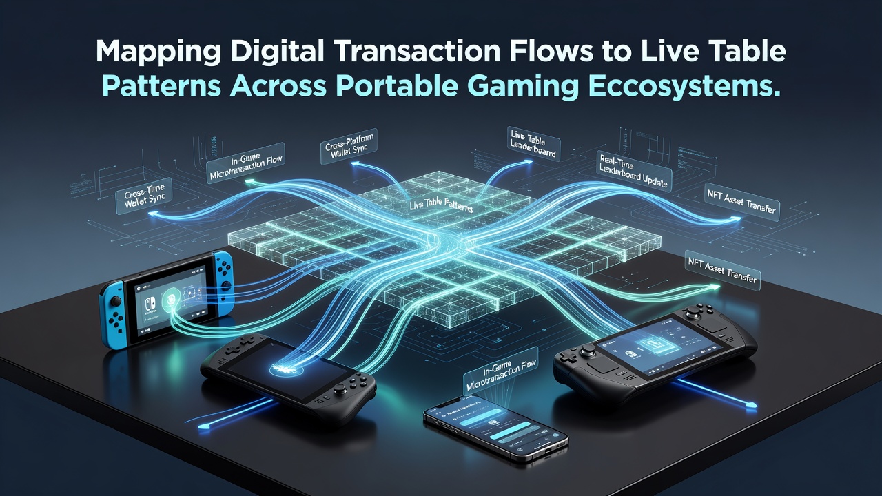 Live table pattern analysis dashboard displaying mobile transaction flows and dealer outcome correlations on portable gaming devices