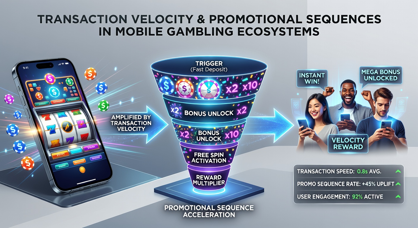 Data visualization of transaction velocity metrics overlaid on promotional sequence timelines in mobile casino apps